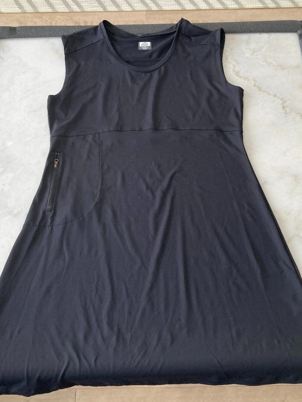 NWOT! New Mckinley black dress, casual sleeveless round neck active pocket